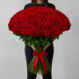 101 красная роза 120 см фото 2